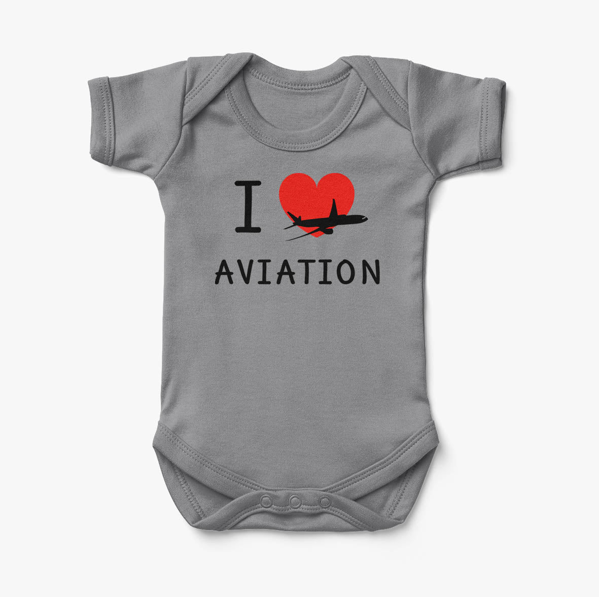 I Love Aviation Designed Baby Bodysuits