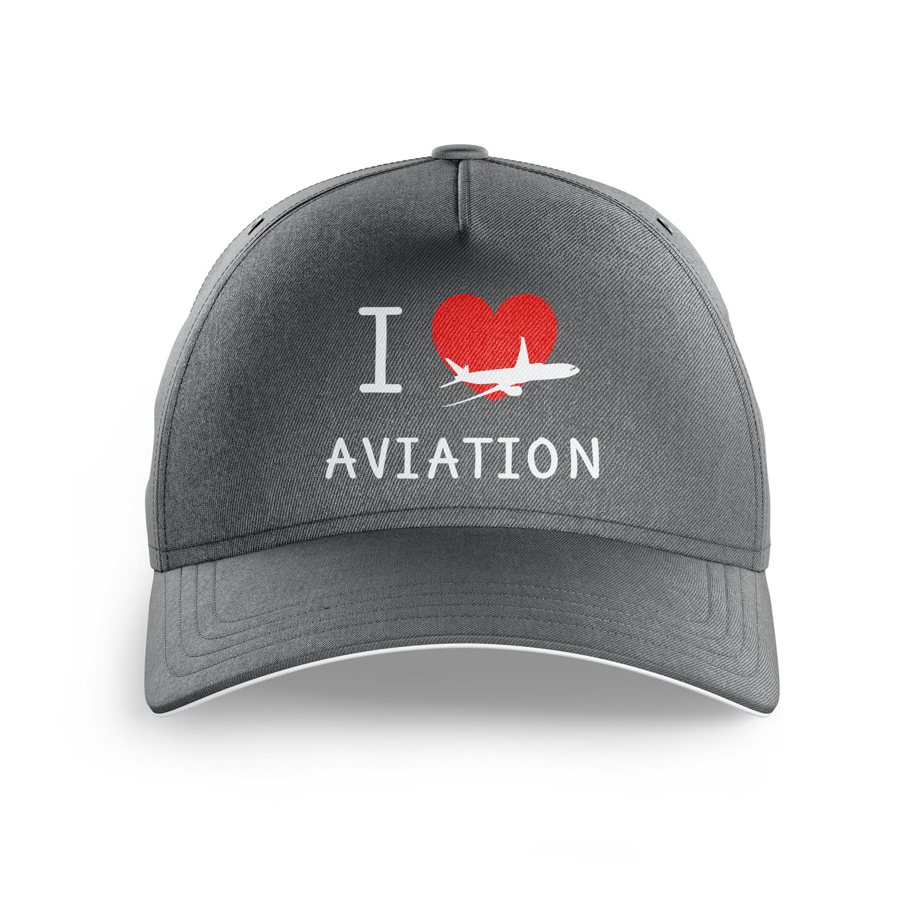 I Love Aviation Printed Hats