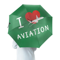 Thumbnail for I Love Aviation Designed Umbrella