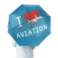 Thumbnail for I Love Aviation Designed Umbrella