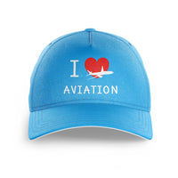 Thumbnail for I Love Aviation Printed Hats