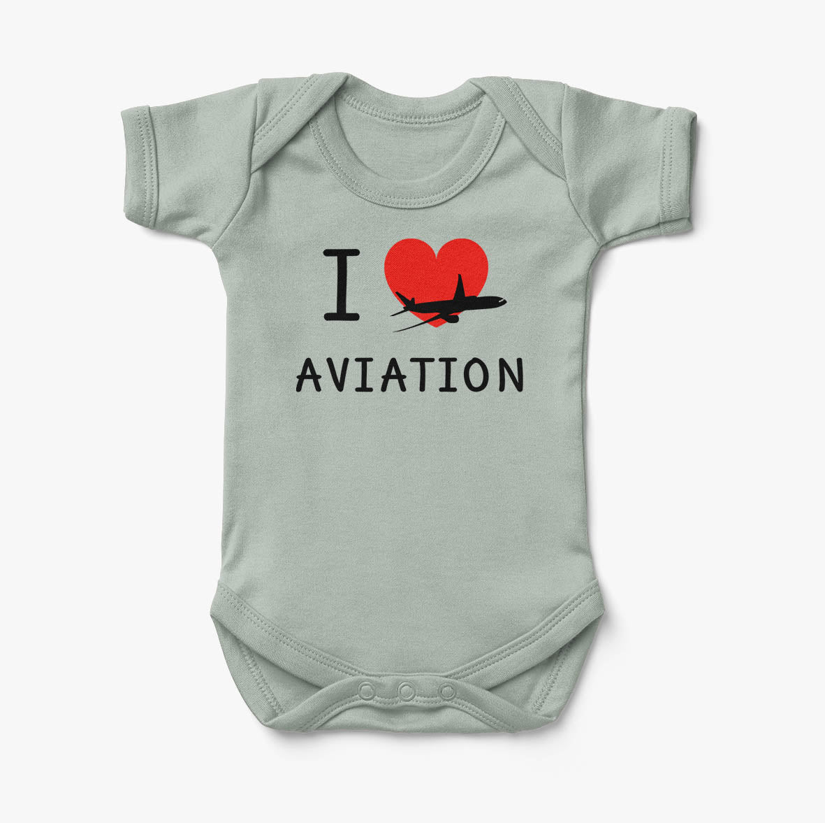 I Love Aviation Designed Baby Bodysuits