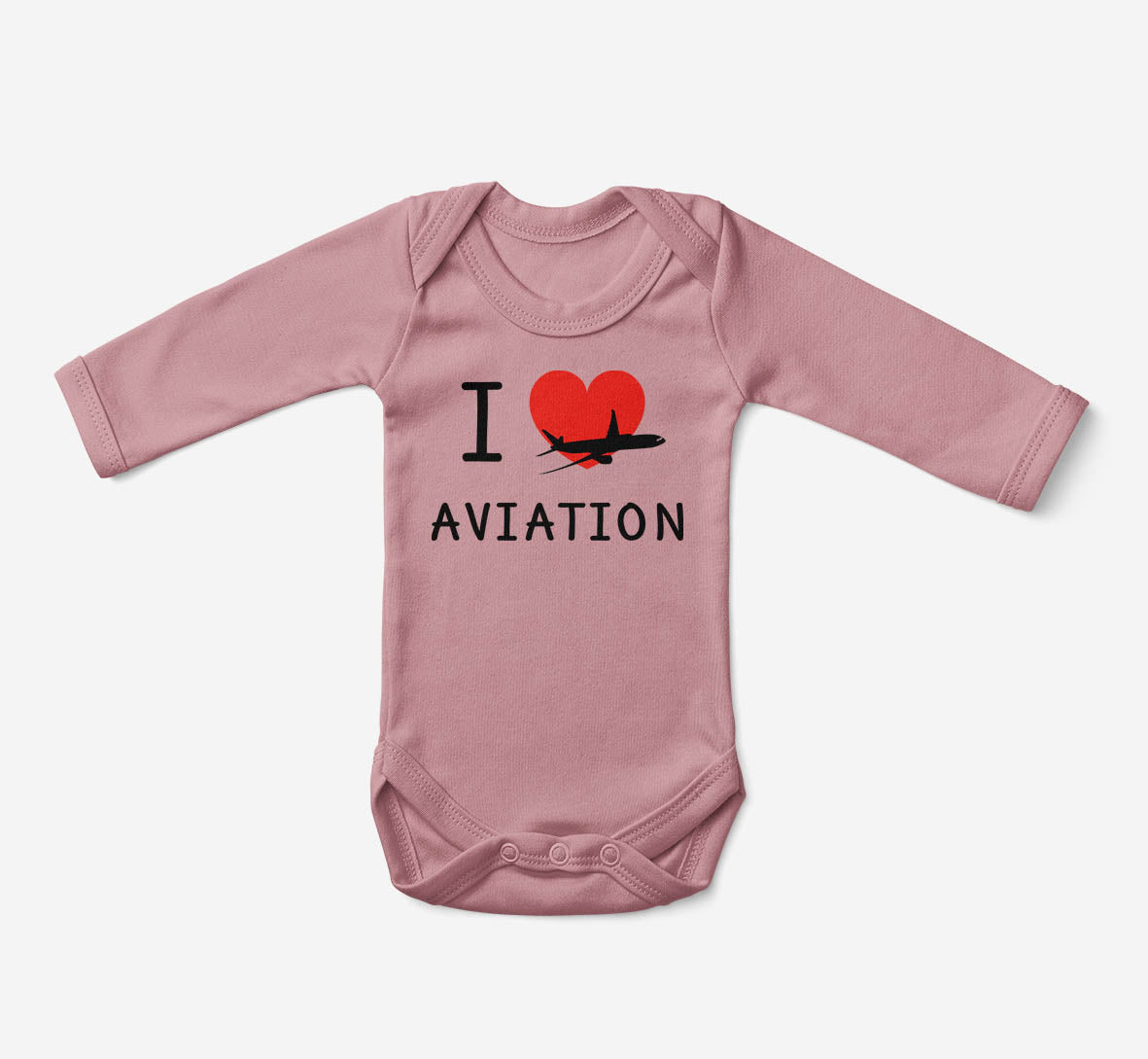 I Love Aviation Designed Baby Bodysuits