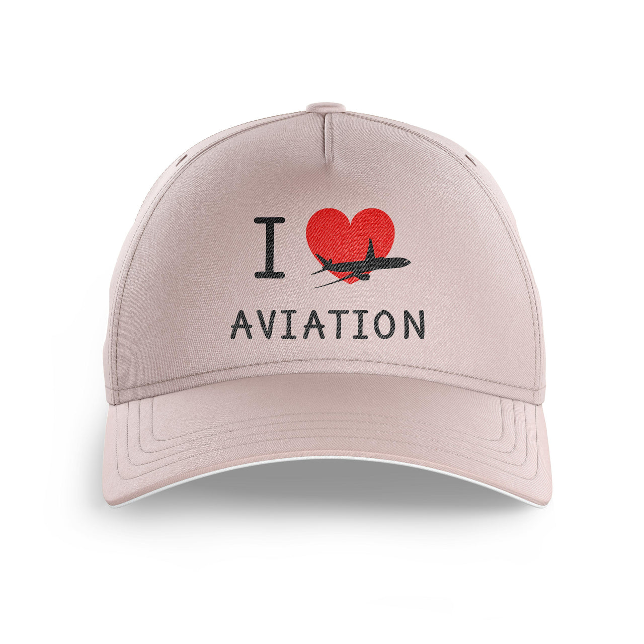 I Love Aviation Printed Hats