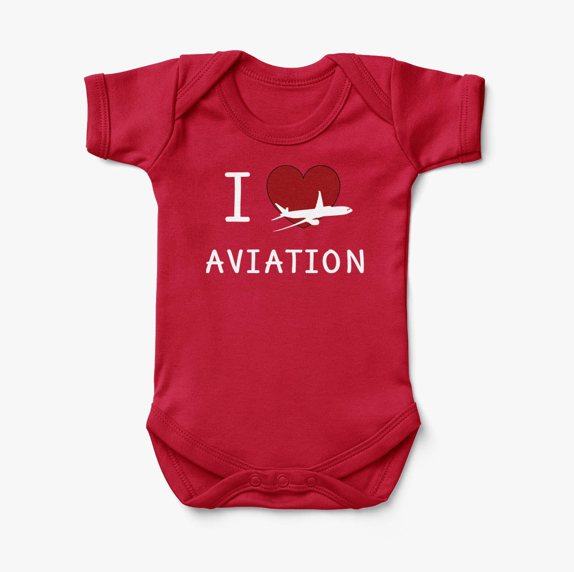 I Love Aviation Designed Baby Bodysuits