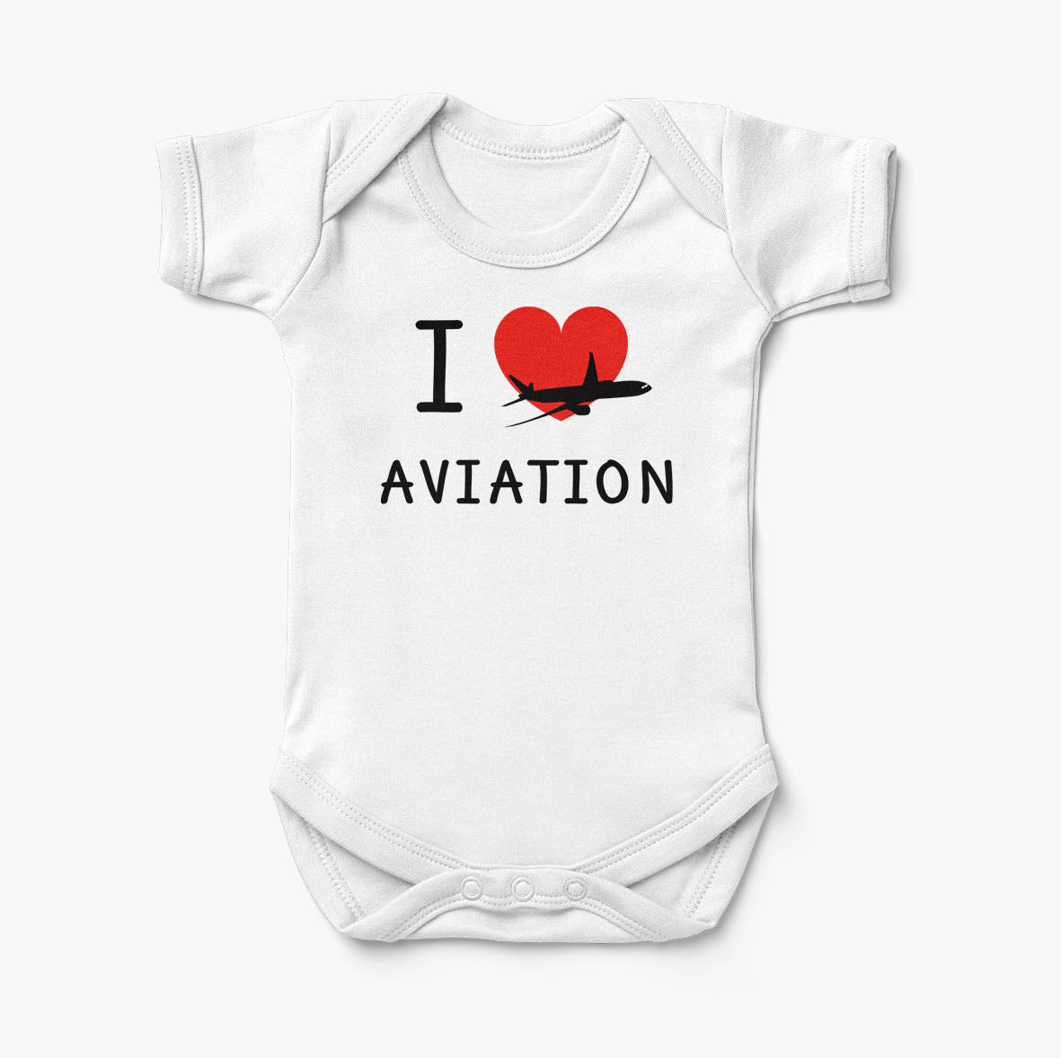 I Love Aviation Designed Baby Bodysuits