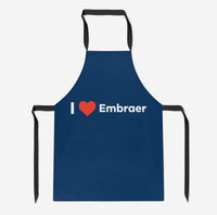 Thumbnail for I Love Embraer Designed Kitchen Aprons