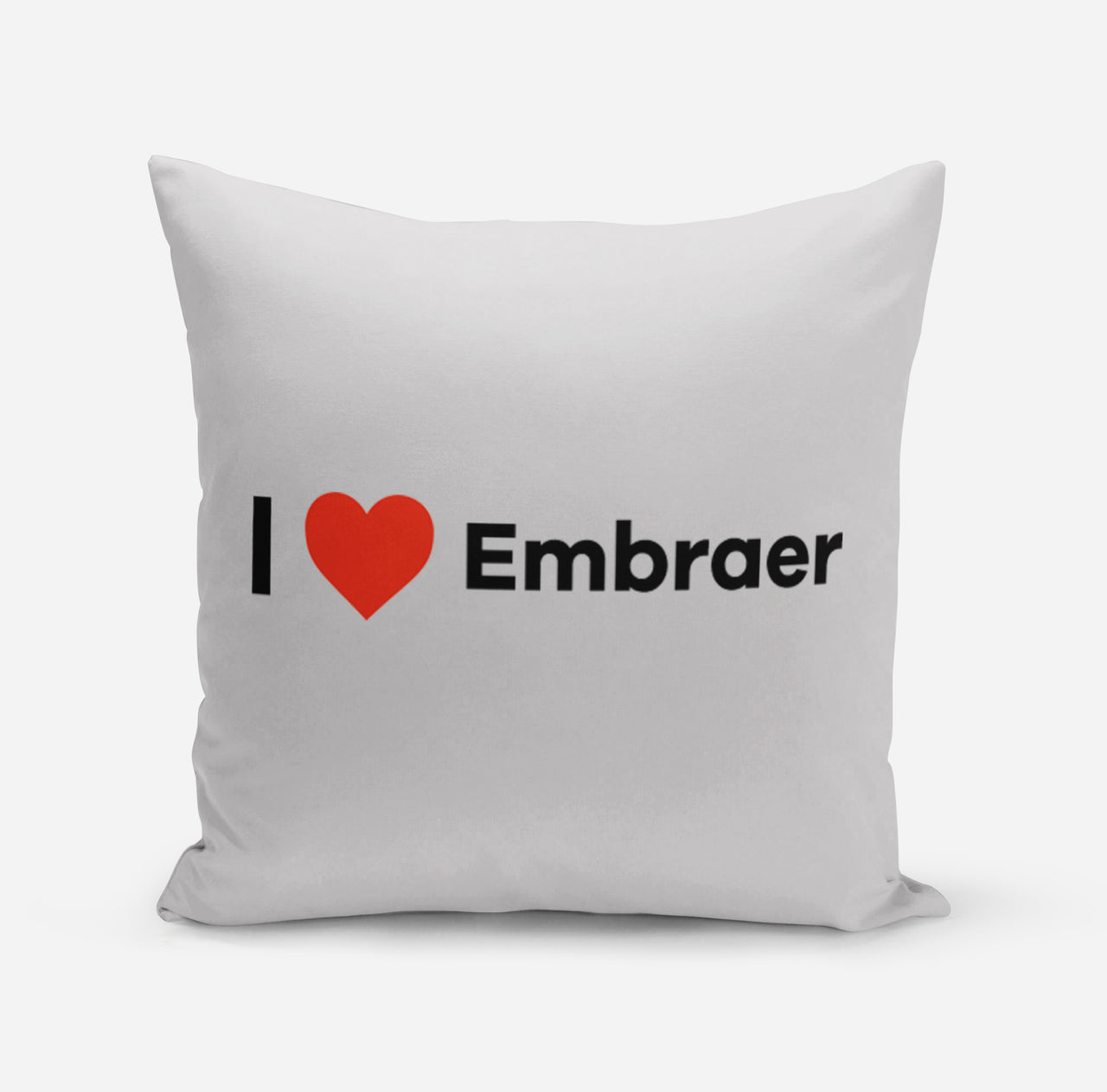 I Love Embraer Designed Pillows