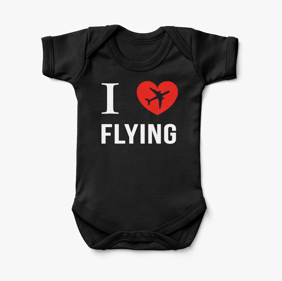 I Love Flying Designed Baby Bodysuits