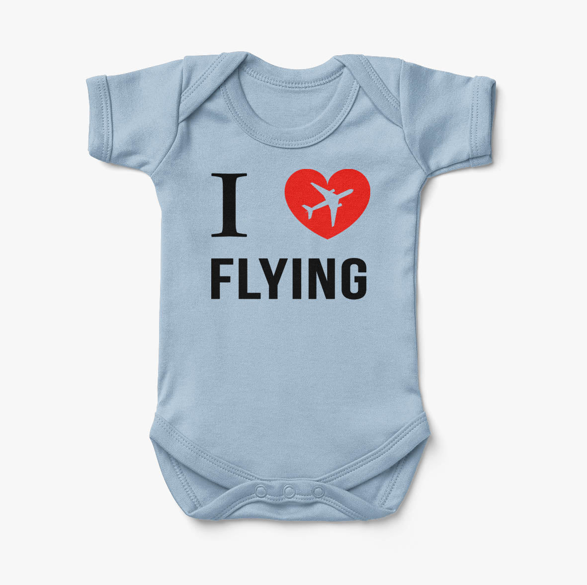 I Love Flying Designed Baby Bodysuits