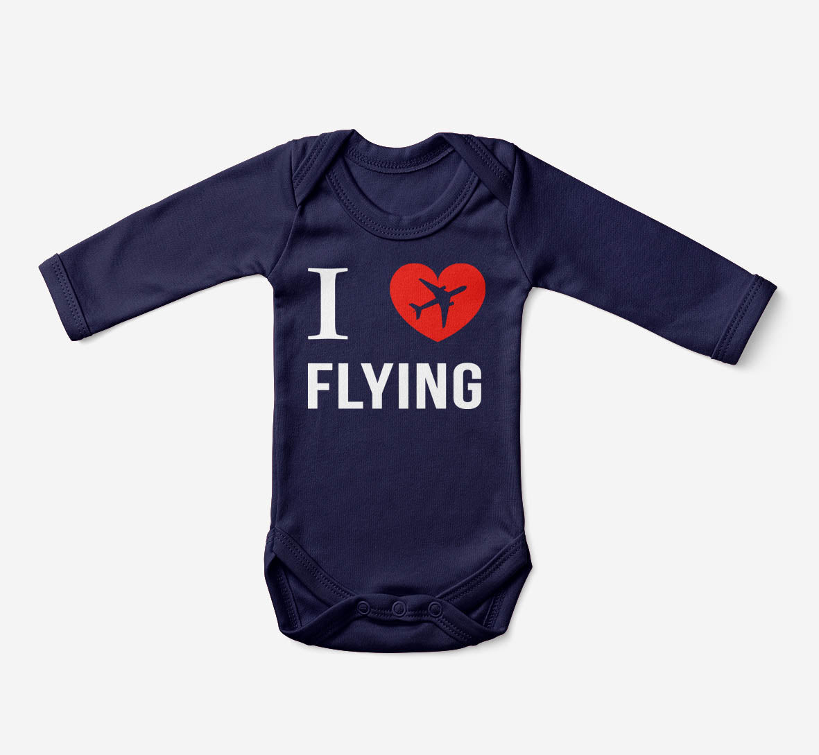 I Love Flying Designed Baby Bodysuits