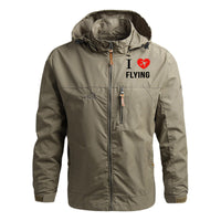 Thumbnail for I Love Flying Designed Thin Stylish Jackets