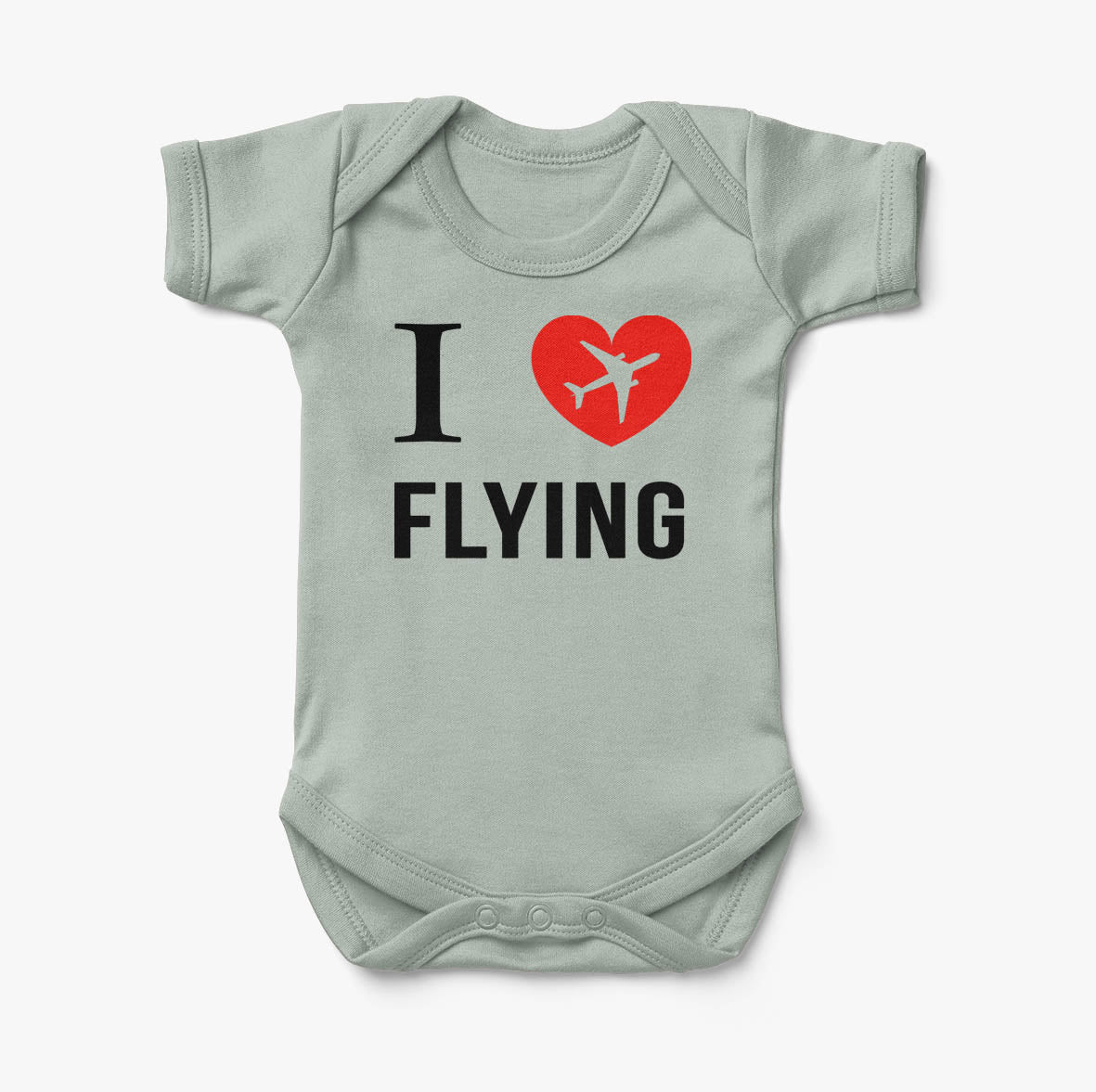 I Love Flying Designed Baby Bodysuits