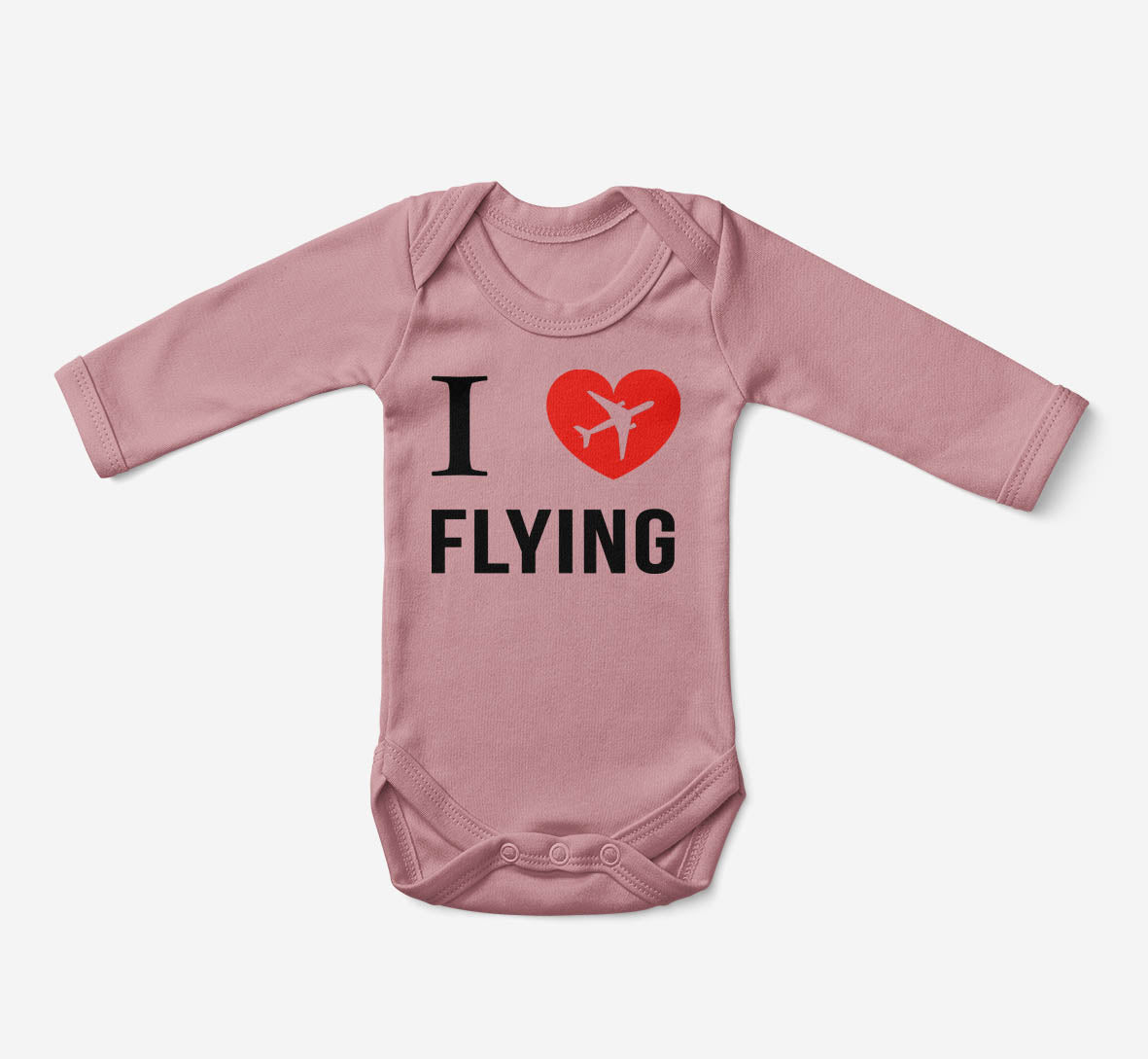 I Love Flying Designed Baby Bodysuits