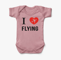 Thumbnail for I Love Flying Designed Baby Bodysuits