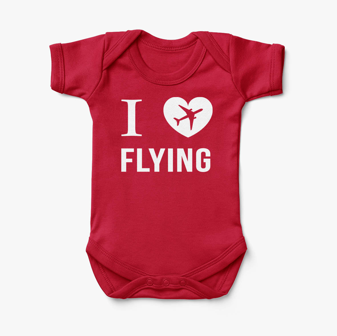 I Love Flying Designed Baby Bodysuits