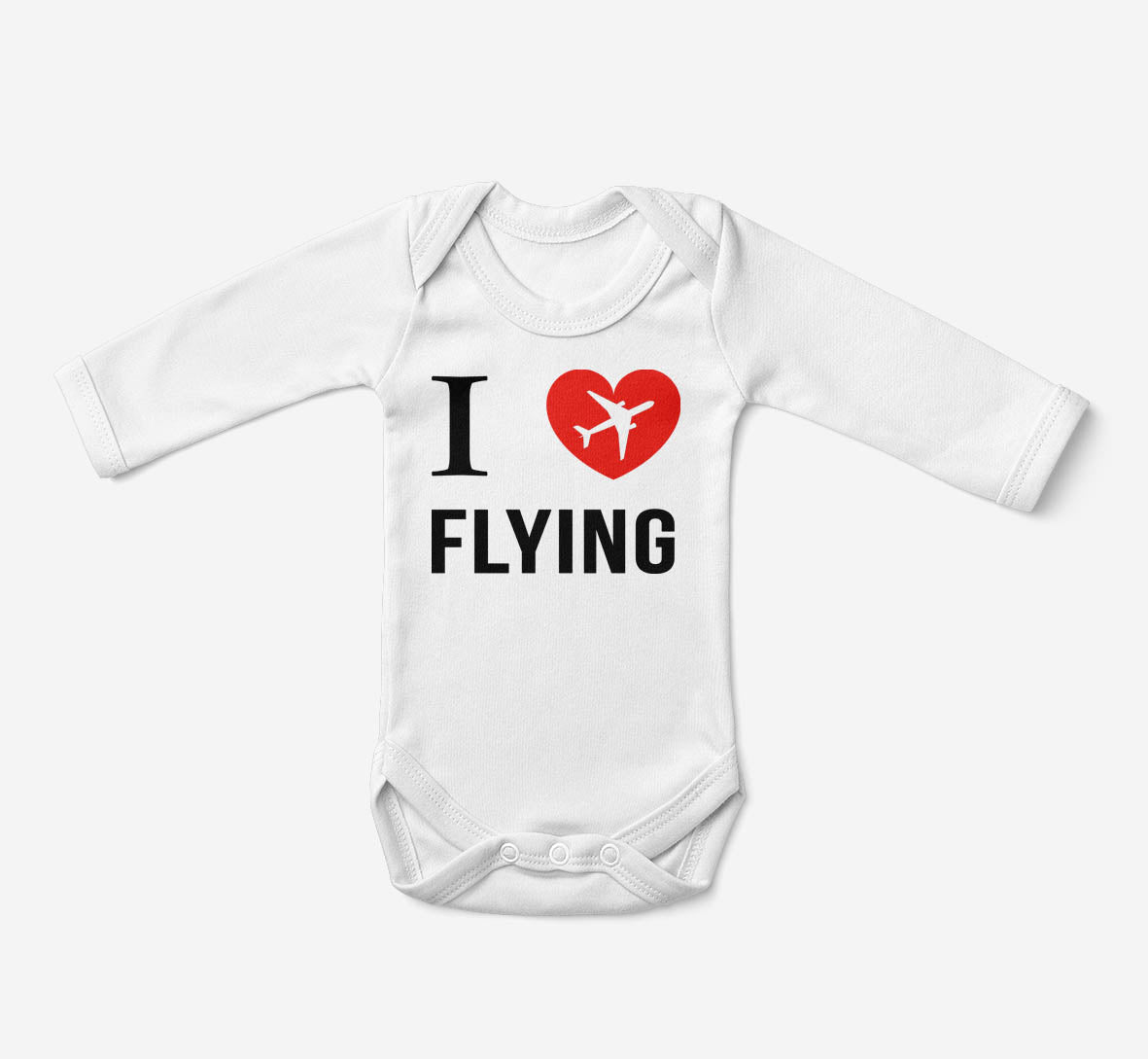 I Love Flying Designed Baby Bodysuits