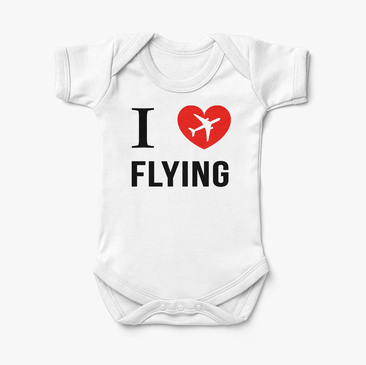 I Love Flying Designed Baby Bodysuits