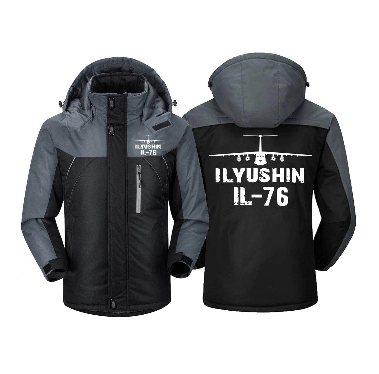 ILyushin IL-76 & Plane Designed Thick Winter Jackets