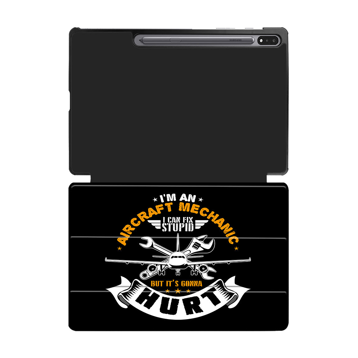 I'm an Aircraft Mechanic_ Designed Samsung Tablet Cases