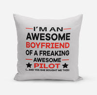 Thumbnail for I am an Awesome Boyfriend Designed Pillows