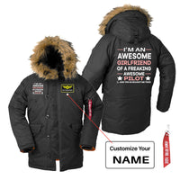 Thumbnail for I am an Awesome Series Girlfriend Designed Parka Bomber Jackets