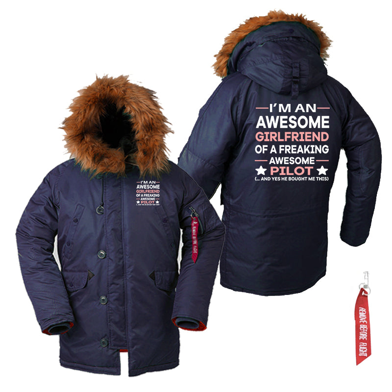 I am an Awesome Series Girlfriend Designed Parka Bomber Jackets
