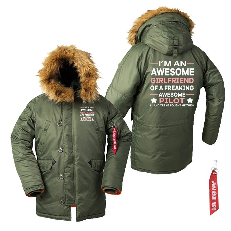 I am an Awesome Series Girlfriend Designed Parka Bomber Jackets
