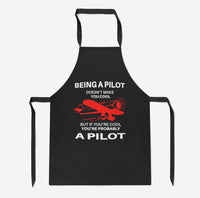 Thumbnail for If You're Cool You're Probably a Pilot Designed Kitchen Aprons