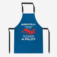 Thumbnail for If You're Cool You're Probably a Pilot Designed Kitchen Aprons