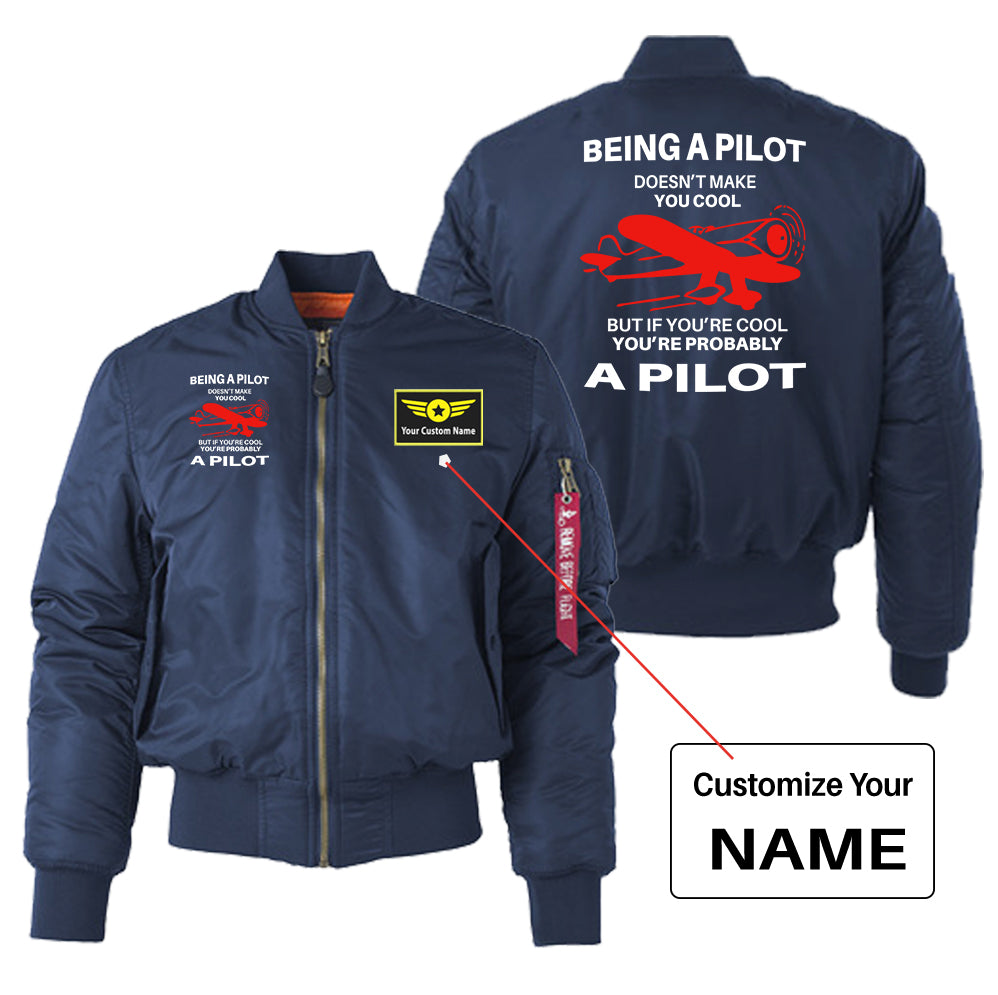 If You're Cool You're Probably a Pilot Designed "Women" Bomber Jackets