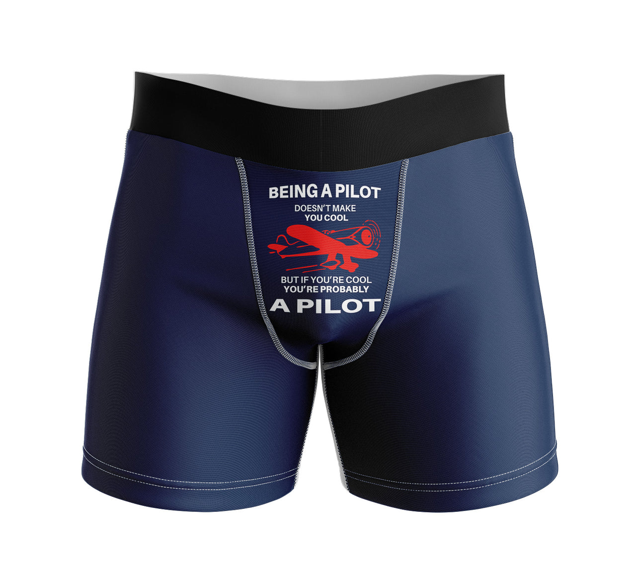 If You're Cool You're Probably a Pilot Designed Men Boxers