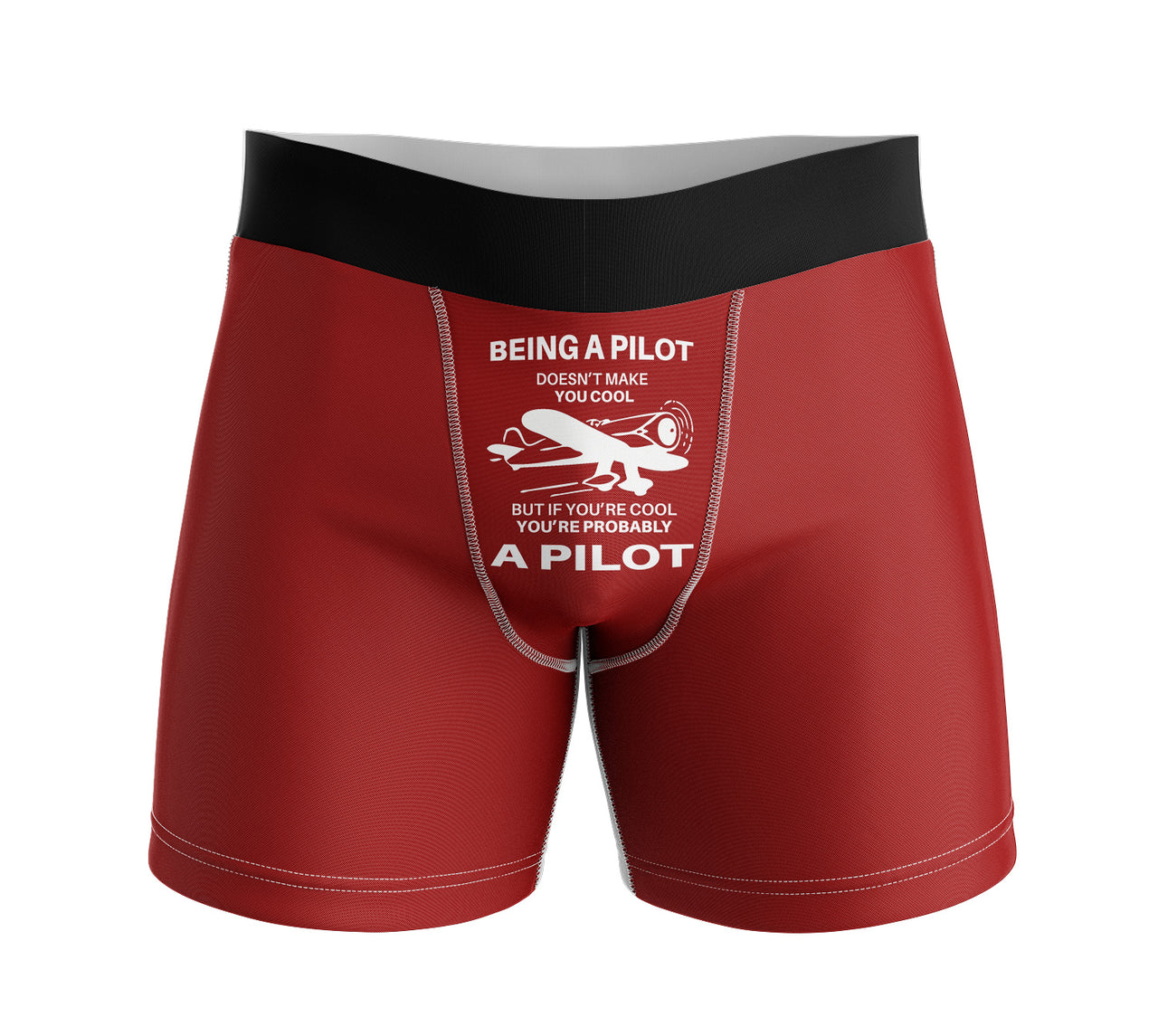 If You're Cool You're Probably a Pilot Designed Men Boxers