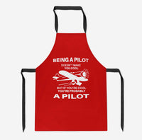 Thumbnail for If You're Cool You're Probably a Pilot Designed Kitchen Aprons