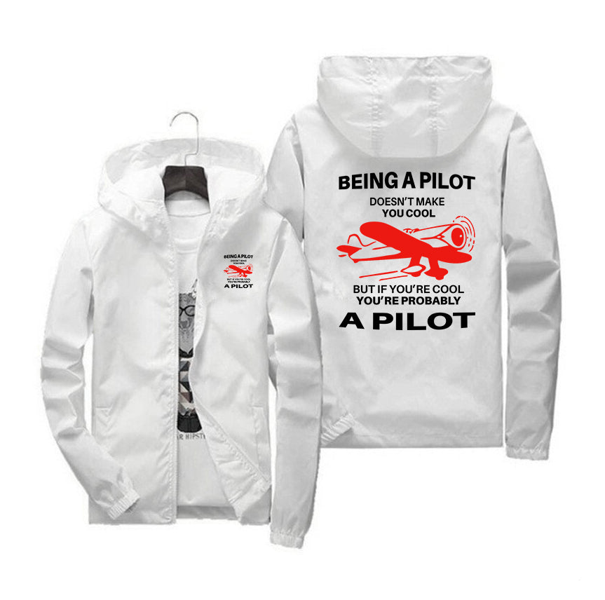 If You're Cool You're Probably a Pilot Designed Windbreaker Jackets