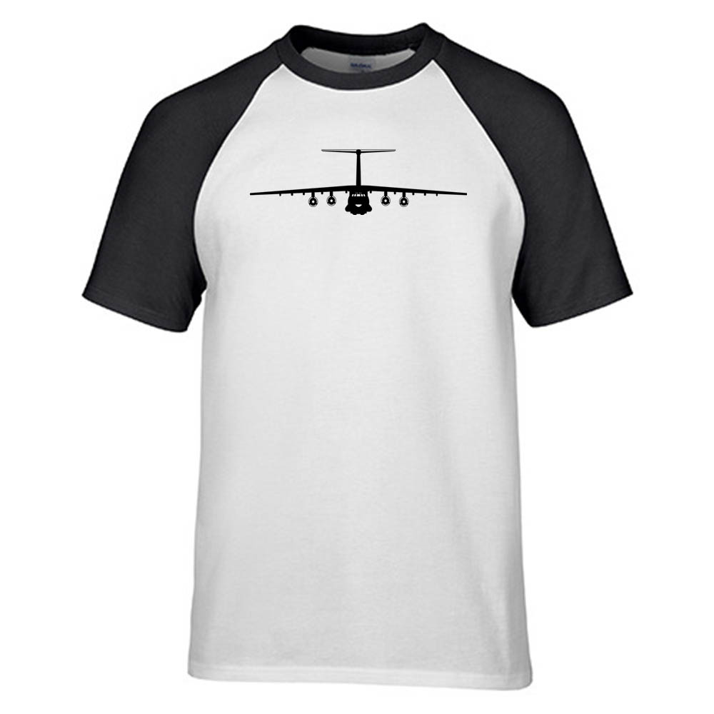 Ilyushin IL-76 Silhouette Designed Raglan T-Shirts