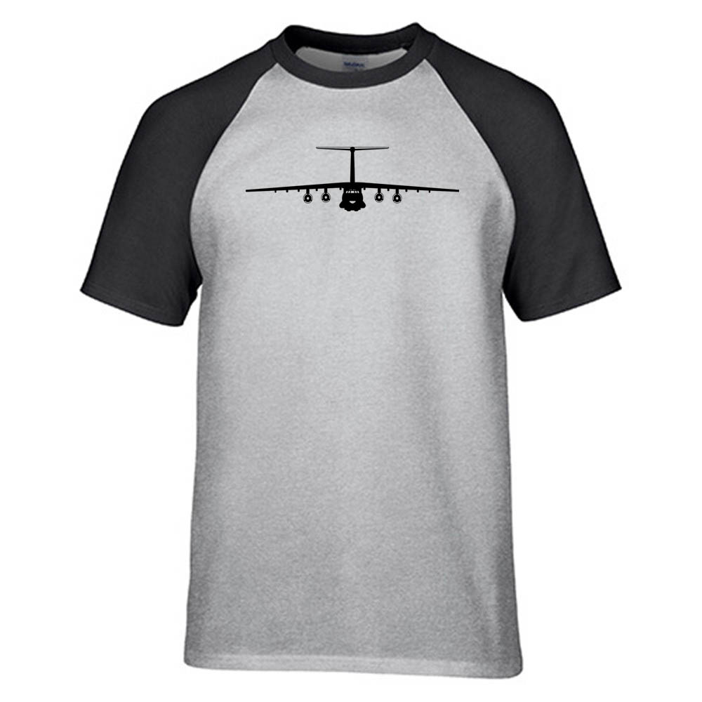 Ilyushin IL-76 Silhouette Designed Raglan T-Shirts