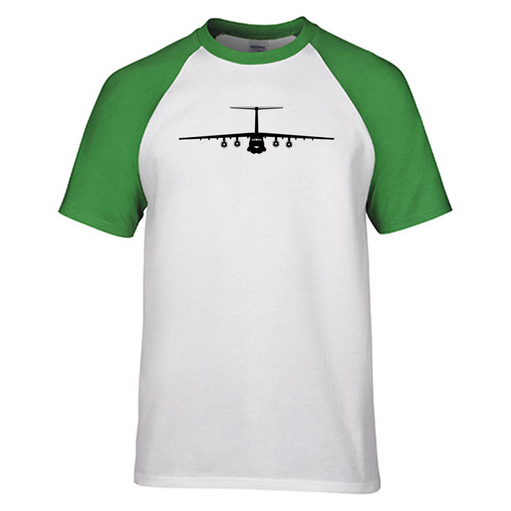 Ilyushin IL-76 Silhouette Designed Raglan T-Shirts