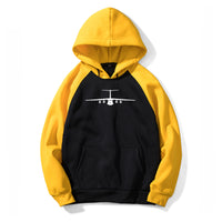 Thumbnail for Ilyushin IL-76 Silhouette Designed Colourful Hoodies