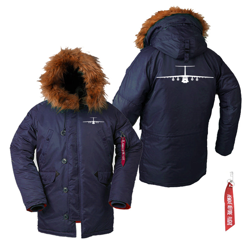 Ilyushin IL-76 Silhouette Designed Parka Bomber Jackets