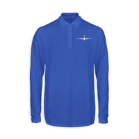 Thumbnail for Ilyushin IL-76 Silhouette Designed Long Sleeve Polo T-Shirts