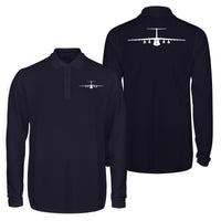 Thumbnail for Ilyushin IL-76 Silhouette Designed Long Sleeve Polo T-Shirts (Double-Side)