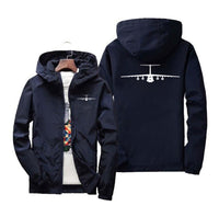 Thumbnail for Ilyushin IL-76 Silhouette Designed Windbreaker Jackets