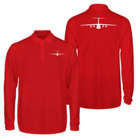 Thumbnail for Ilyushin IL-76 Silhouette Designed Long Sleeve Polo T-Shirts (Double-Side)