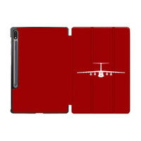 Thumbnail for Ilyushin IL-76 Silhouette Designed Samsung Tablet Cases