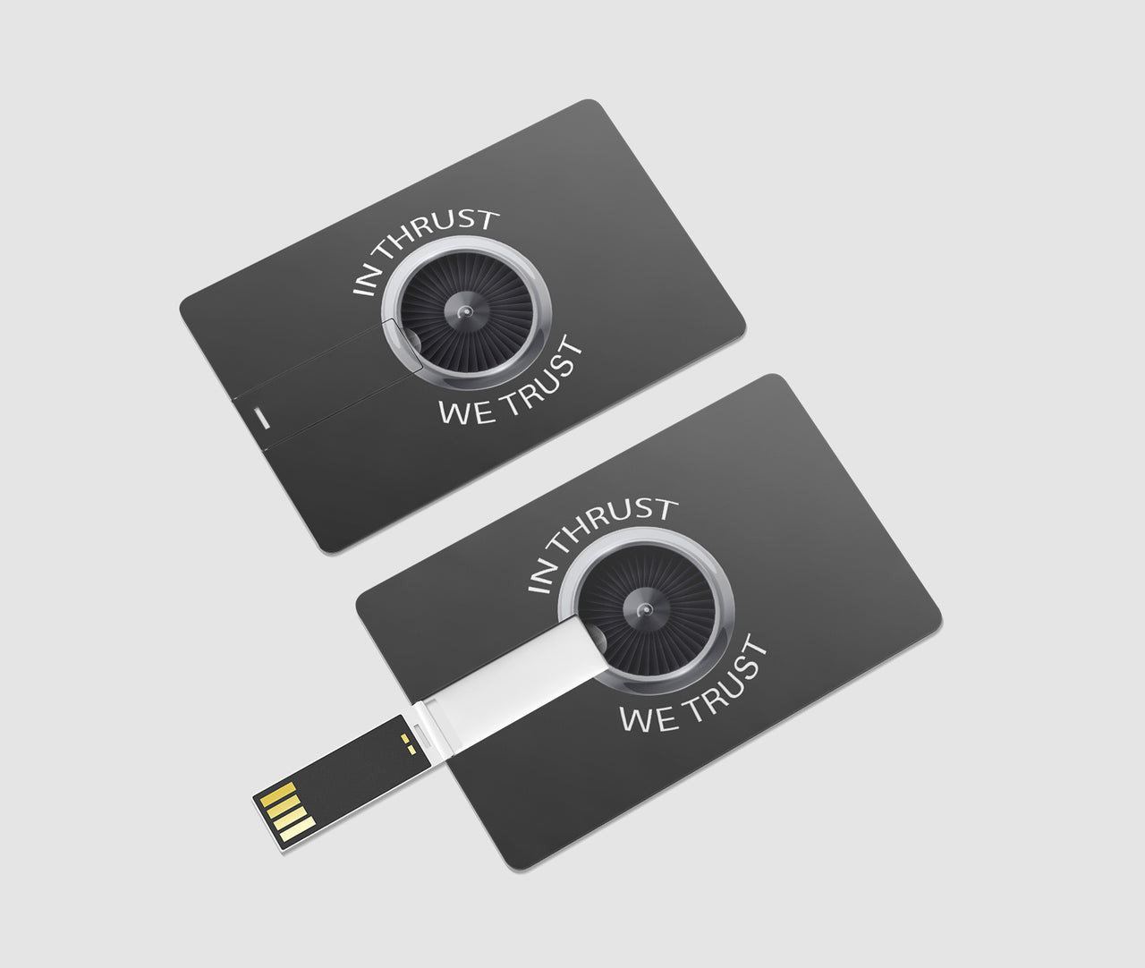 In Thrust We Trust Designed USB Cards