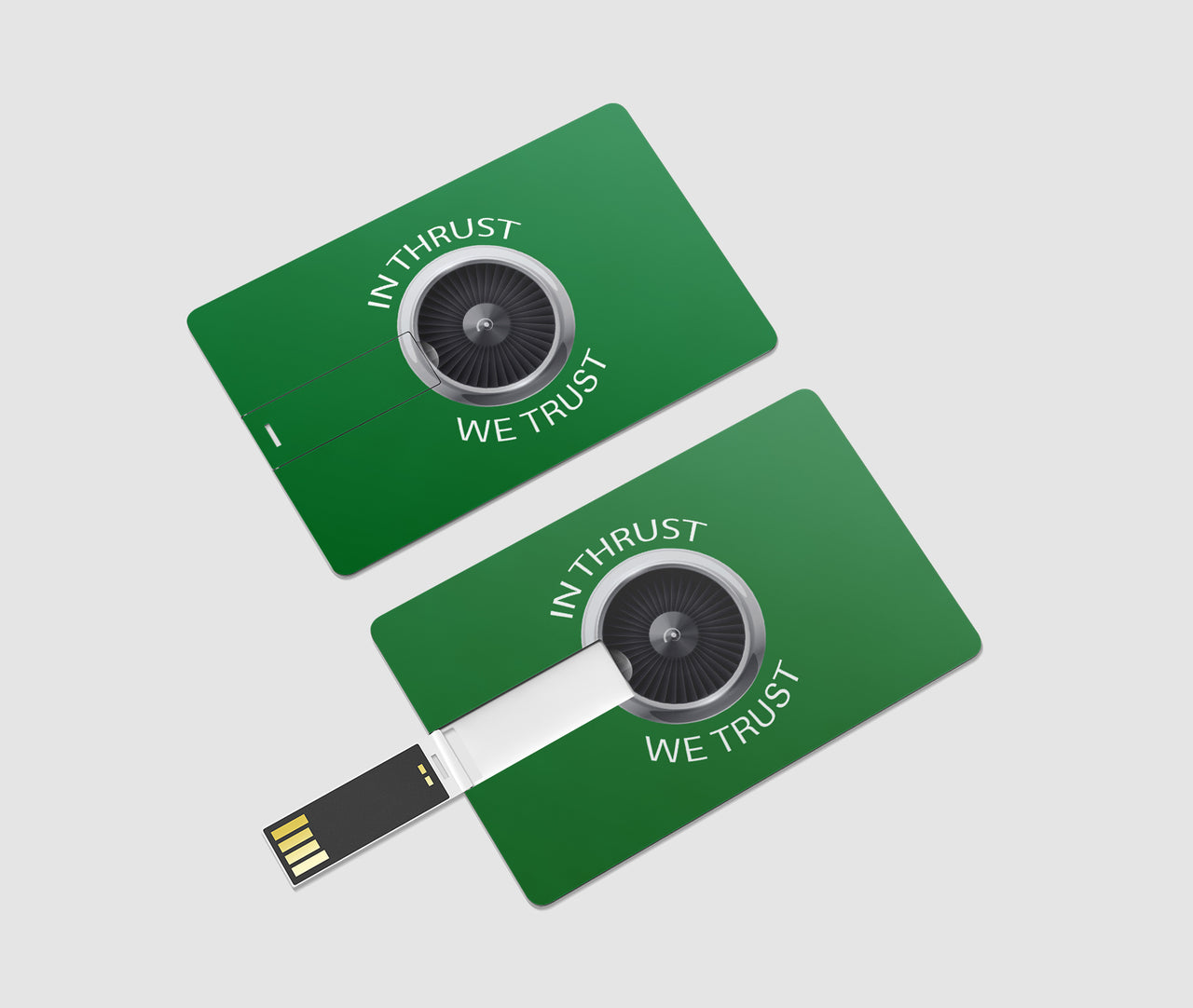 In Thrust We Trust Designed USB Cards