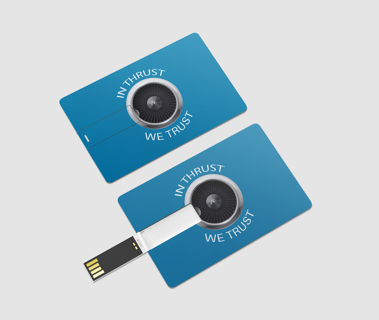 In Thrust We Trust Designed USB Cards