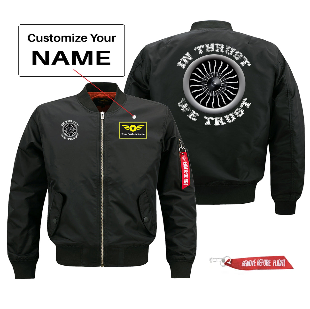 In Thrust We Trust (Vol 2) Designed Pilot Jackets (Customizable)