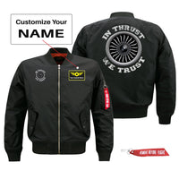 Thumbnail for In Thrust We Trust (Vol 2) Designed Pilot Jackets (Customizable)